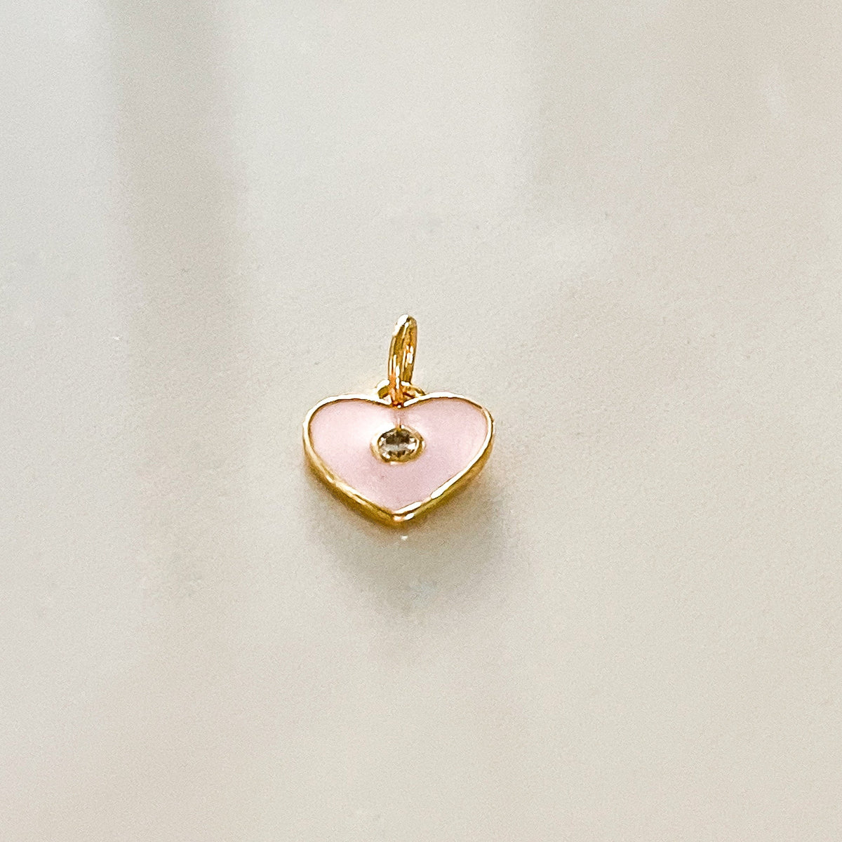 Endless Love Mini Heart Charm - Pastel Pink