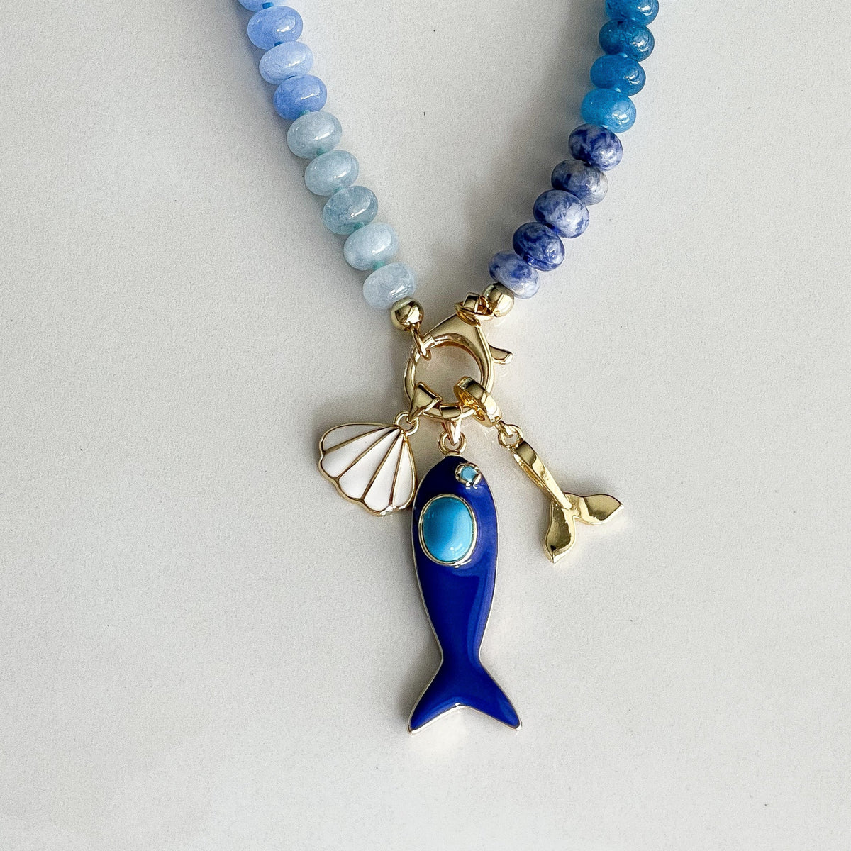Endless Summer Coastal Cluster Charm Necklace | AZURE