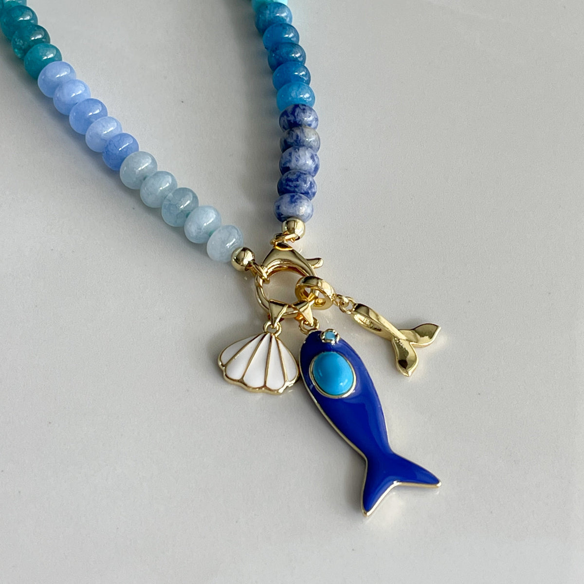 Endless Summer Coastal Cluster Charm Necklace | AZURE