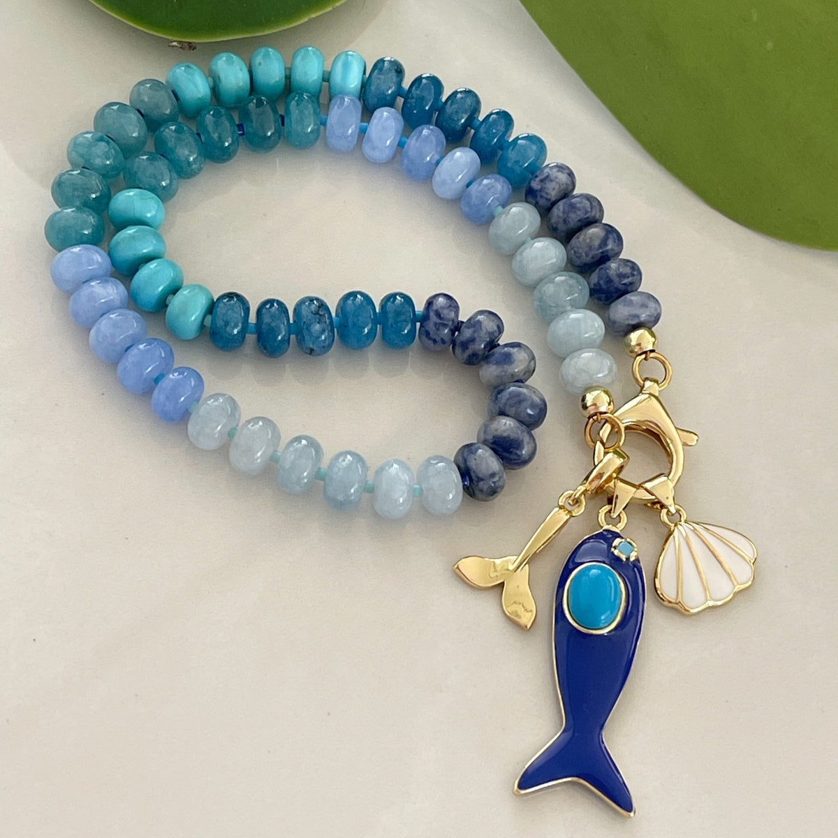 Endless Summer Coastal Cluster Charm Necklace | AZURE