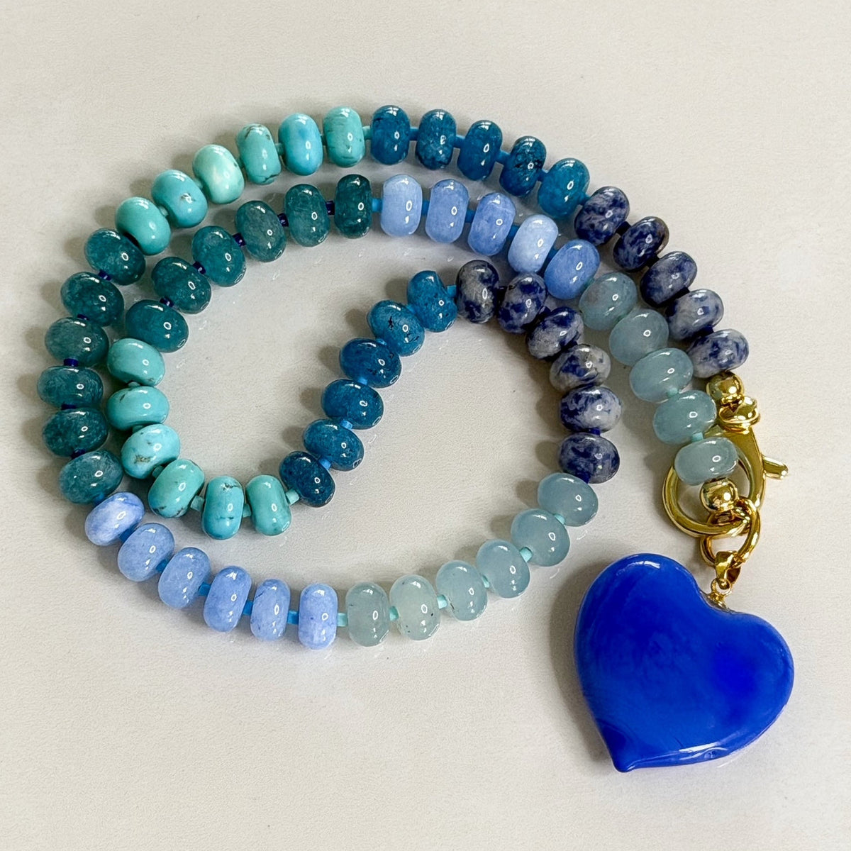 Bauble Heart Candy Necklace | Indigo