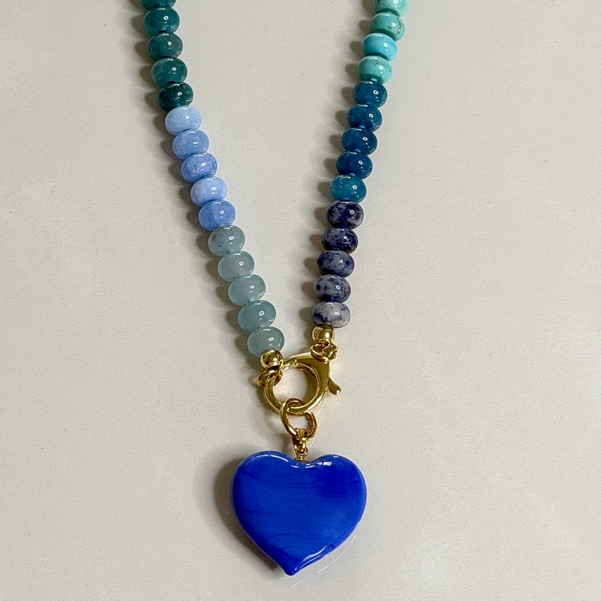 Bauble Heart Candy Necklace | Indigo