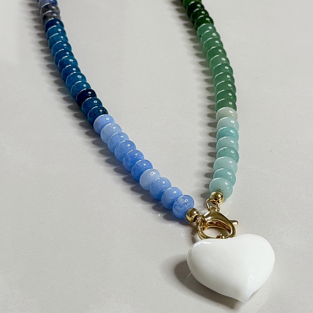Bauble Heart Candy Necklace | White