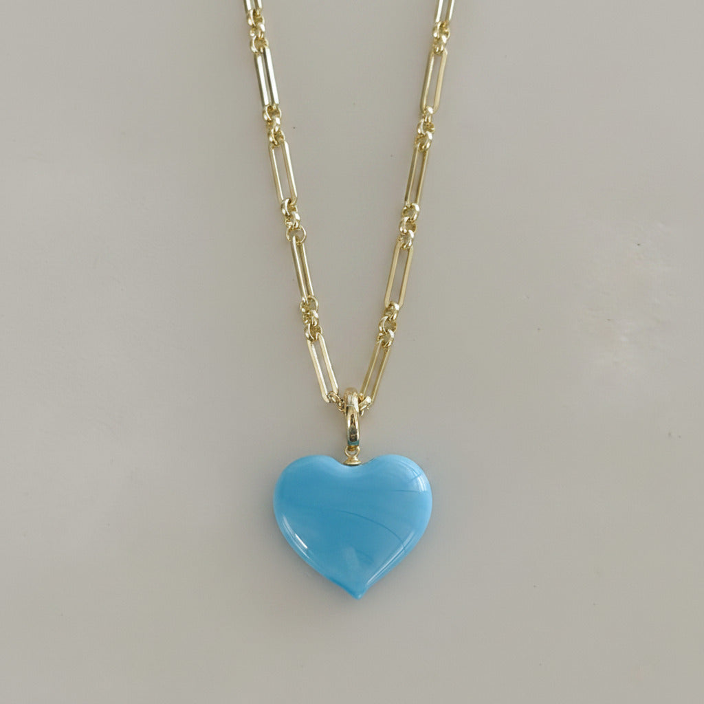 Bauble Heart Necklace | Turquoise