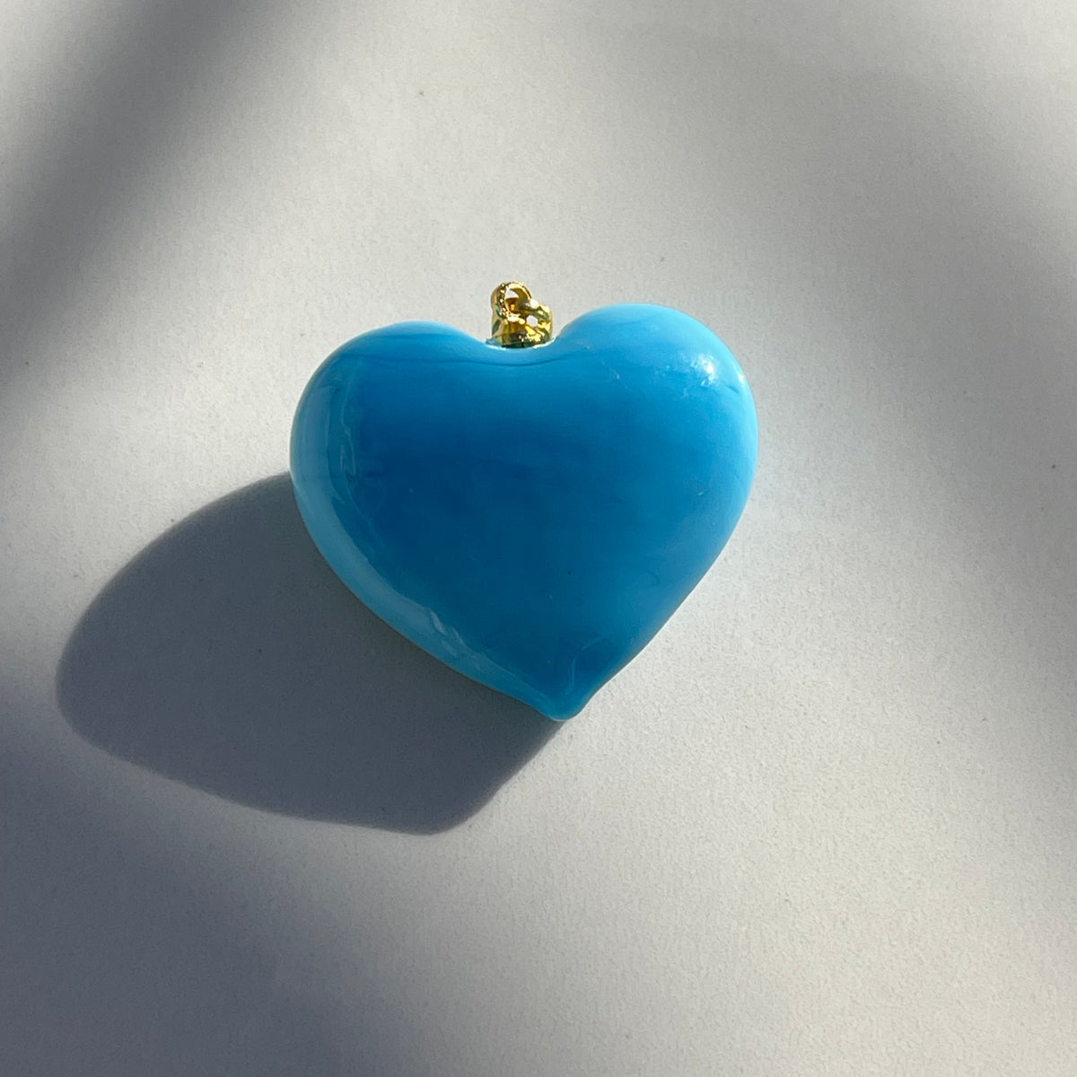 Bauble Heart Charm | Turquoise