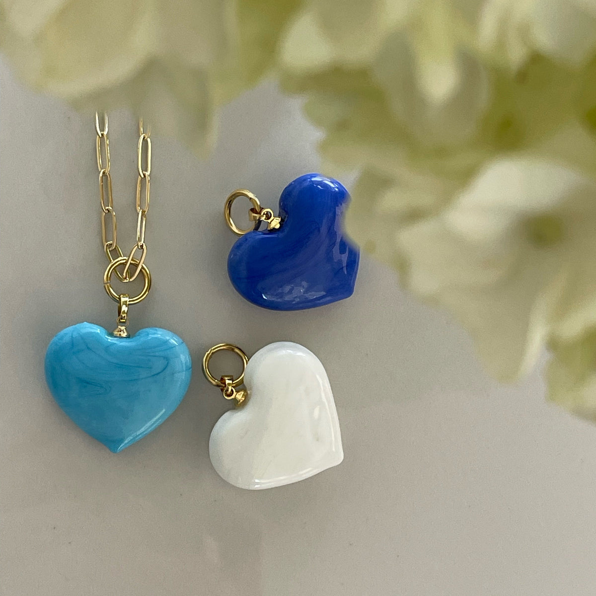 Bauble Heart Necklace | Indigo