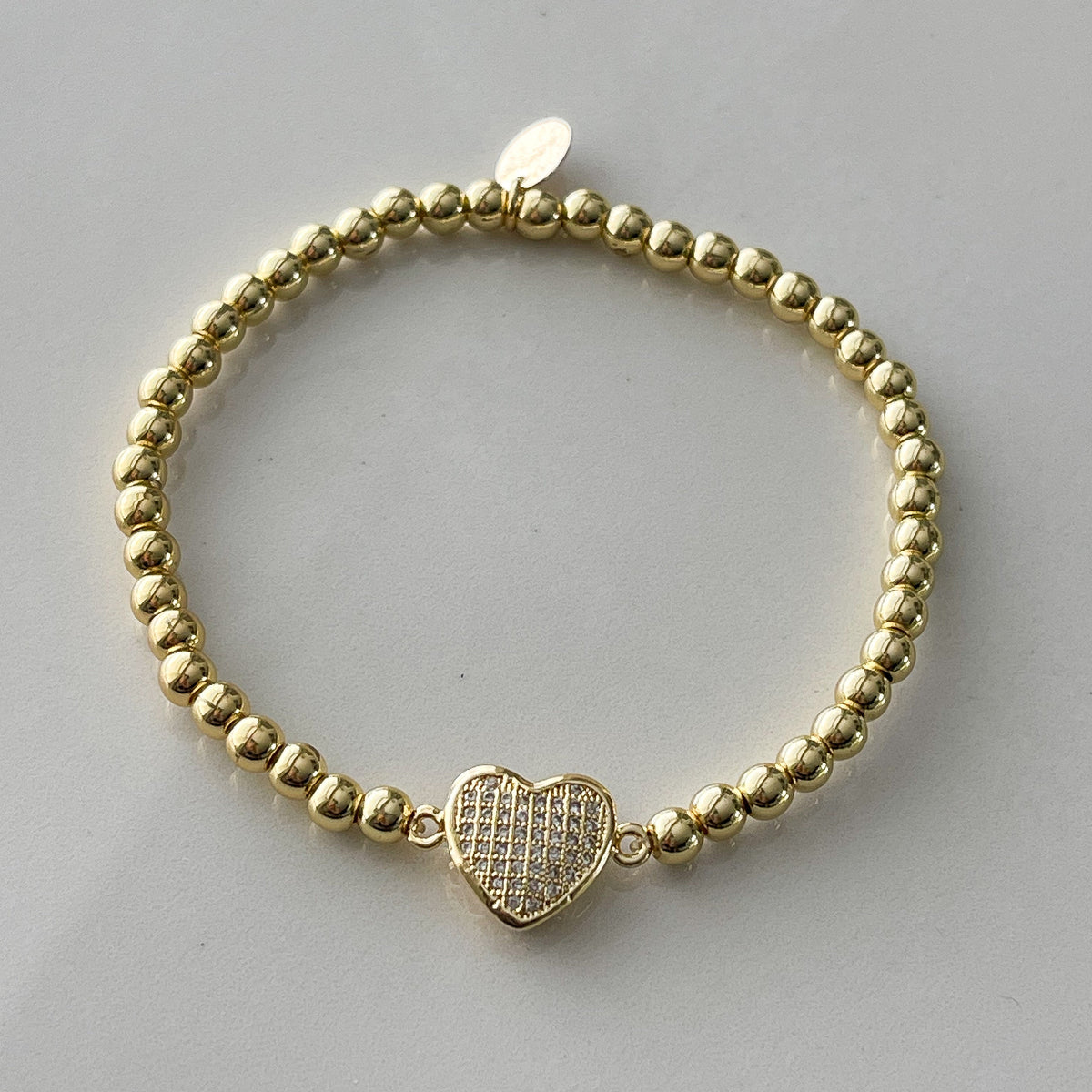 Pavé Heart Bauble Bracelet