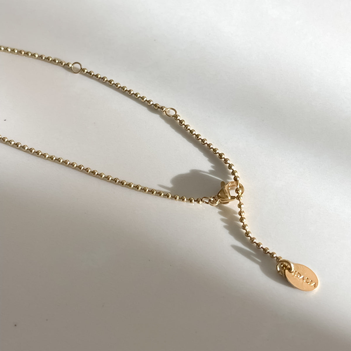 R Intial Charm Letter Necklace