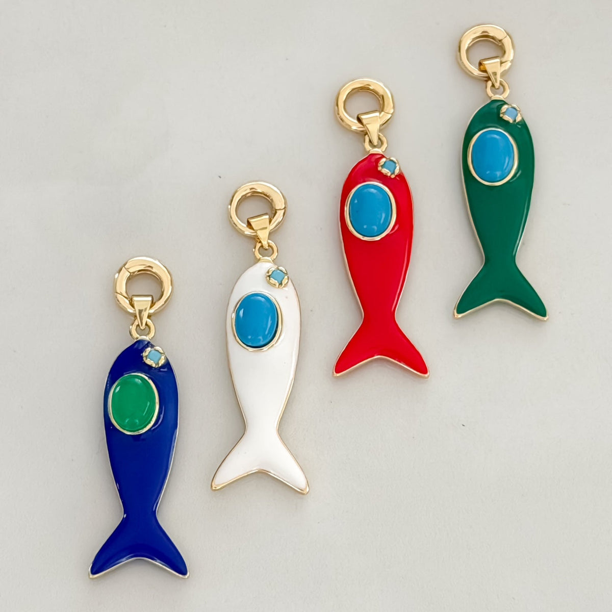 Green Fish Charm