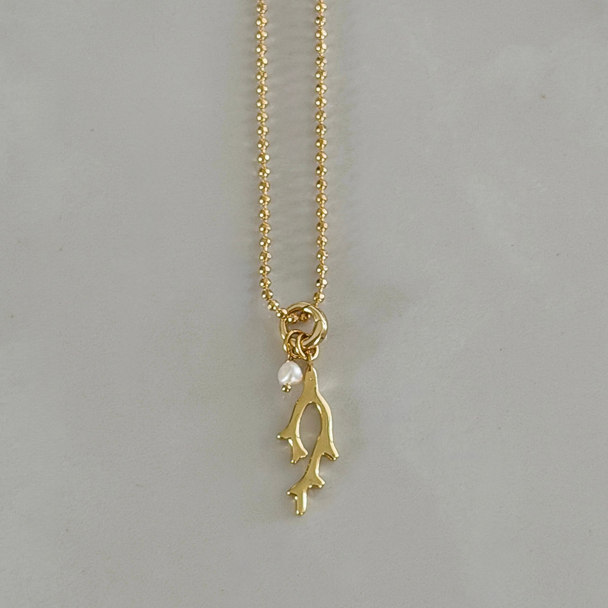 Coral Crush Charm Necklace