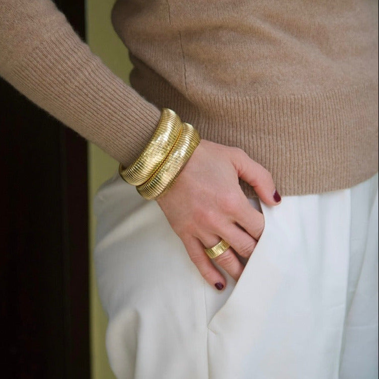 Elise Bangle | Gold | Wide