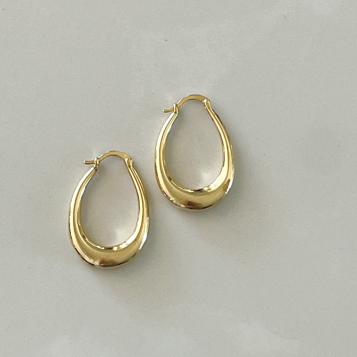 Kaia Oval Hoop Earrings