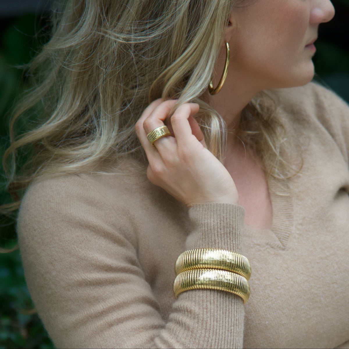 Elise Bangle | Gold | Wide