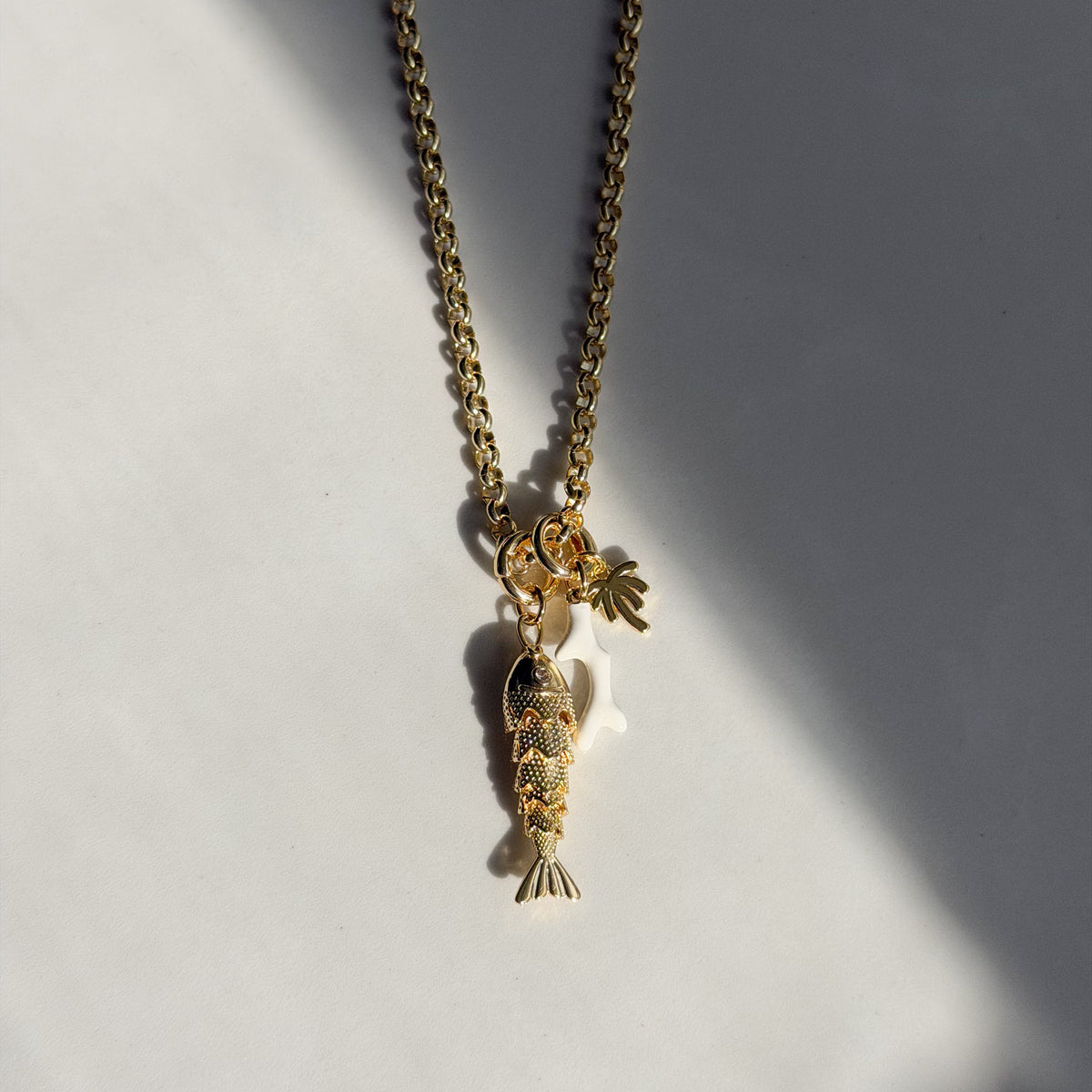 Goldfish Abundance Charm Necklace