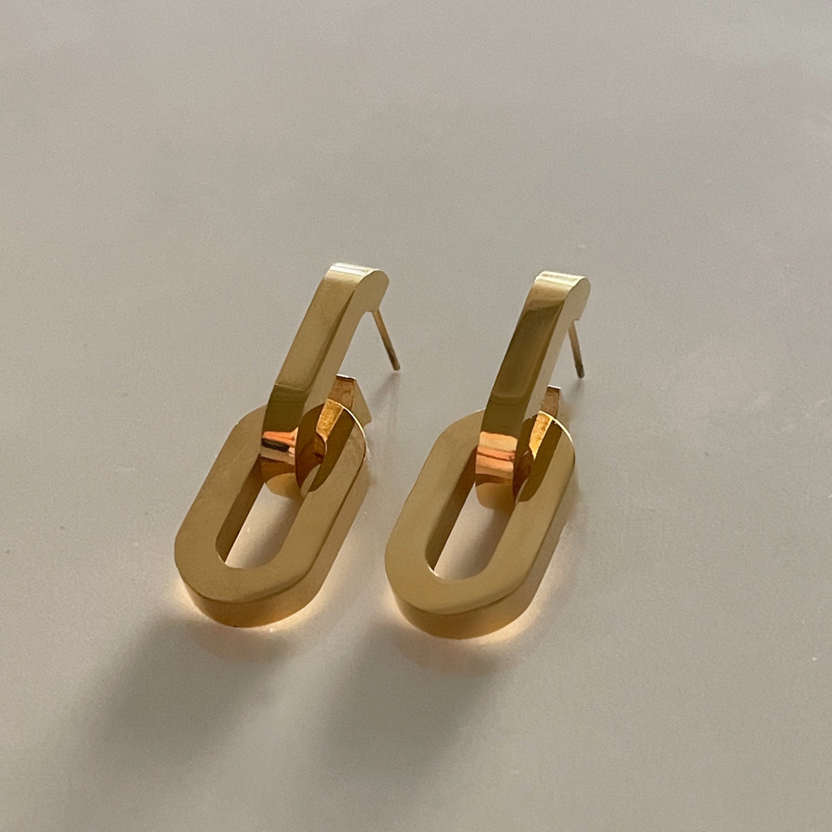 Gigi Double Link Detachable Earrings | Gold