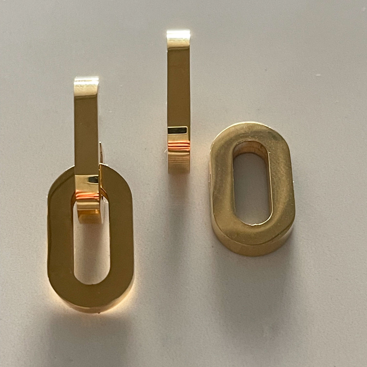 Gigi Double Link Detachable Earrings | Gold