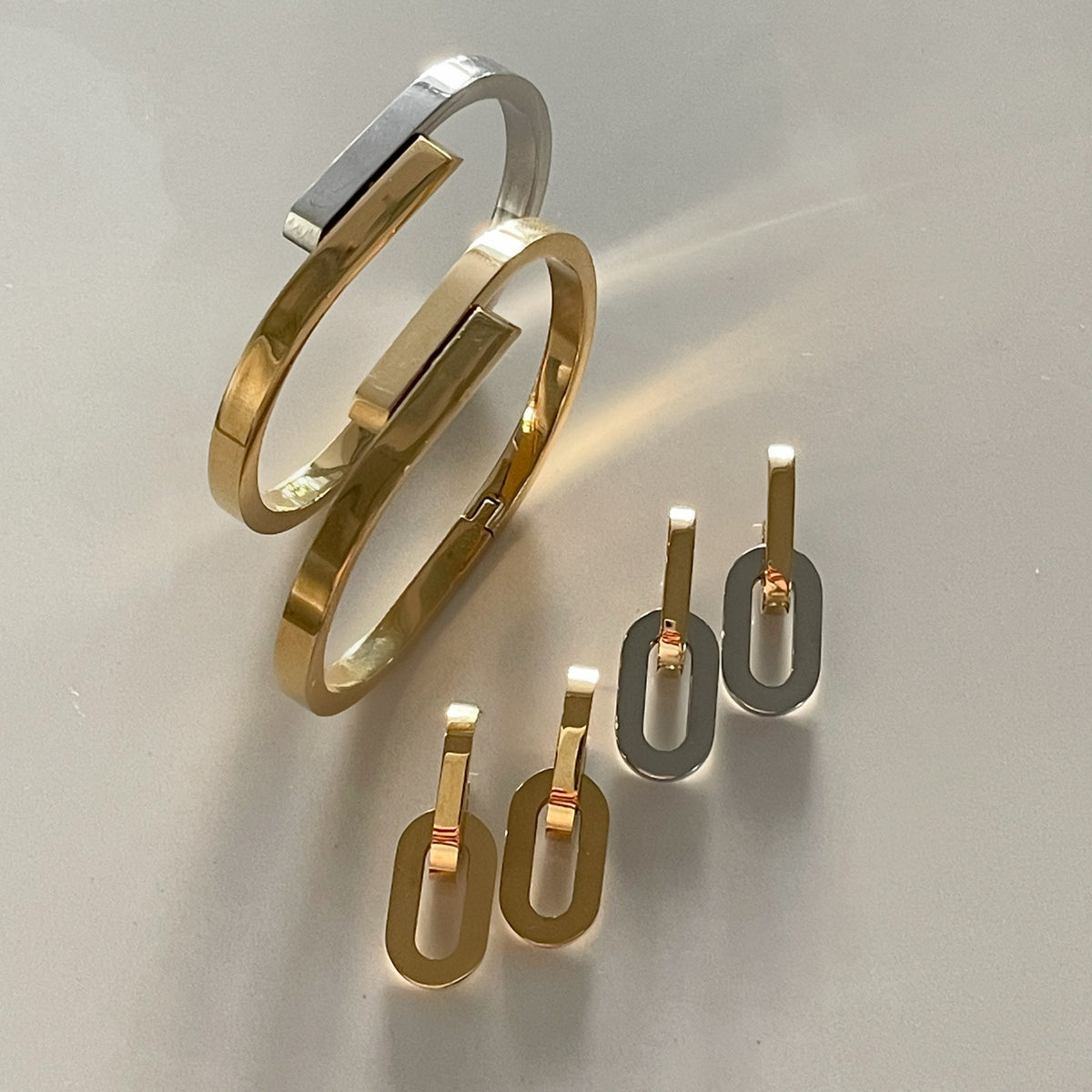 Gigi Cuff Bracelet | Two Tone