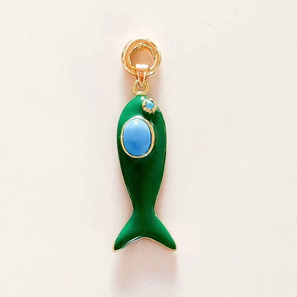 Green Fish Charm