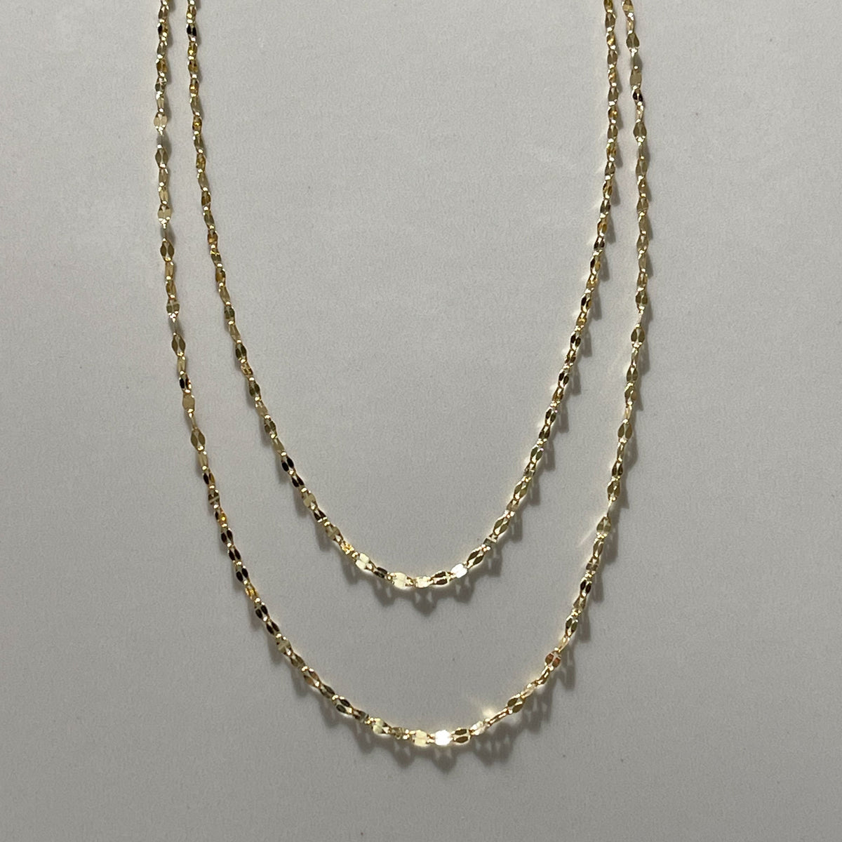Halo Double Strand Necklace | Gold