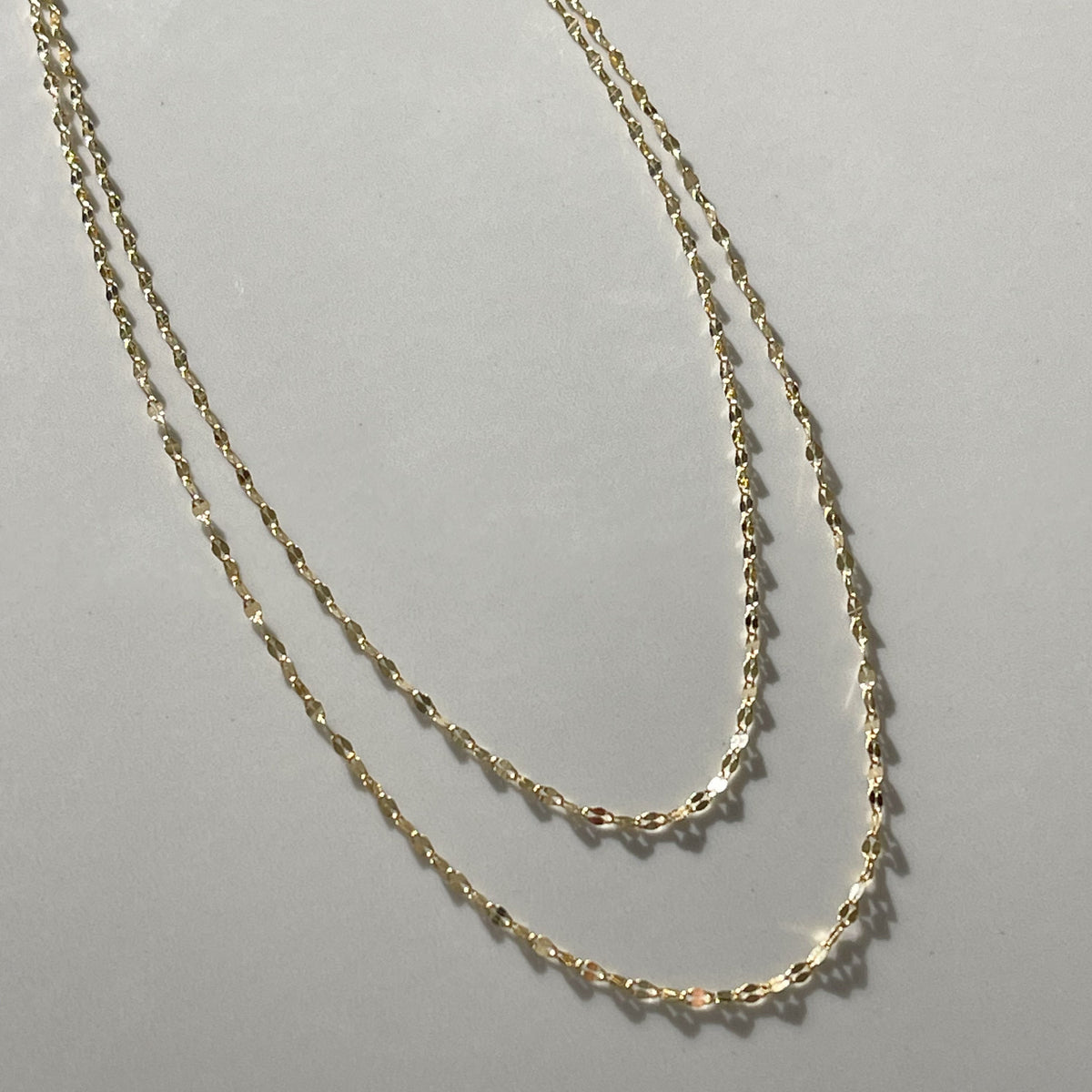 Halo Double Strand Necklace | Gold