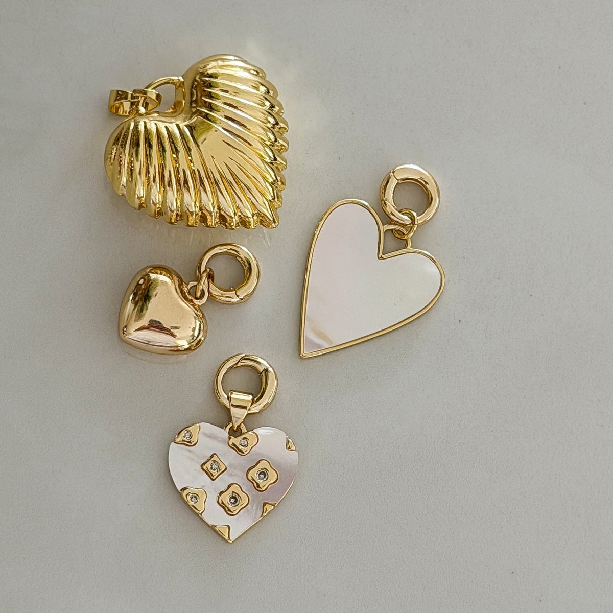 Heart Of Gold Charm Pendant