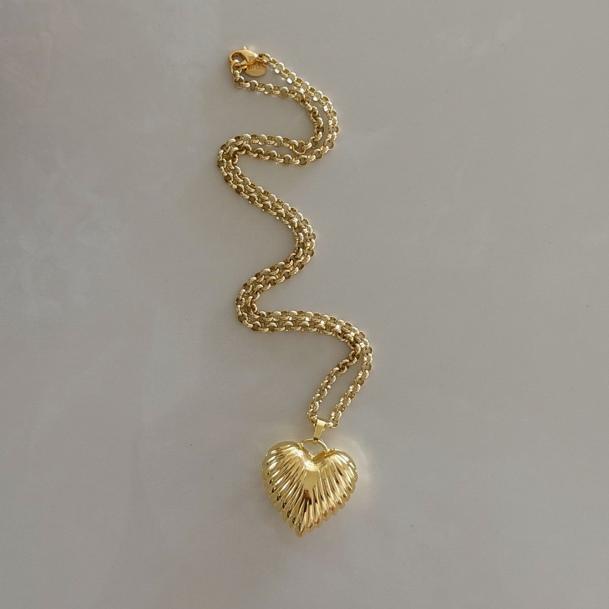 Heart Of Gold Charm Pendant Necklace