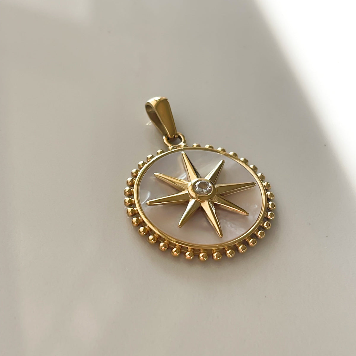North Star Medallion | Mother of Pearl