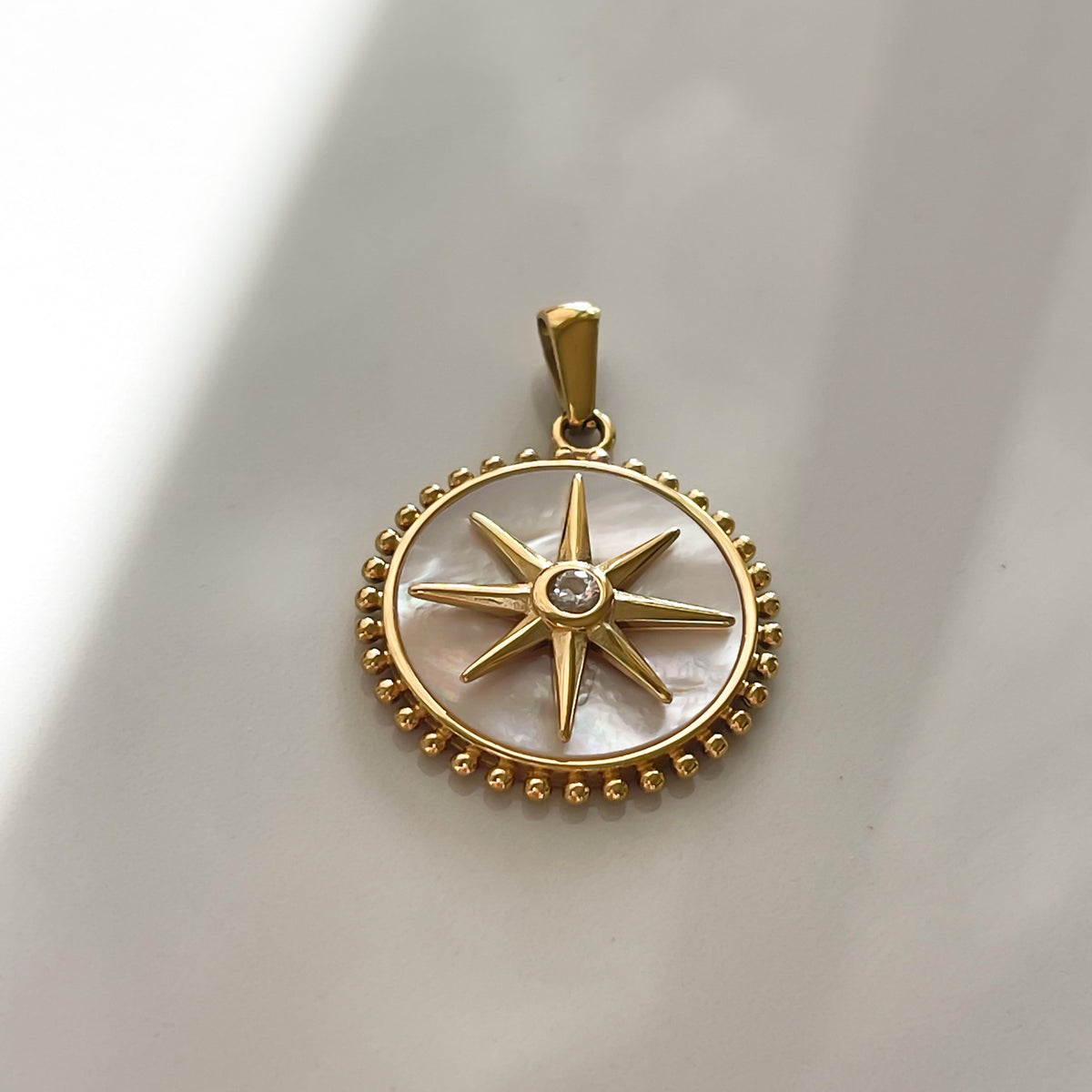 North Star Medallion | Mother of Pearl