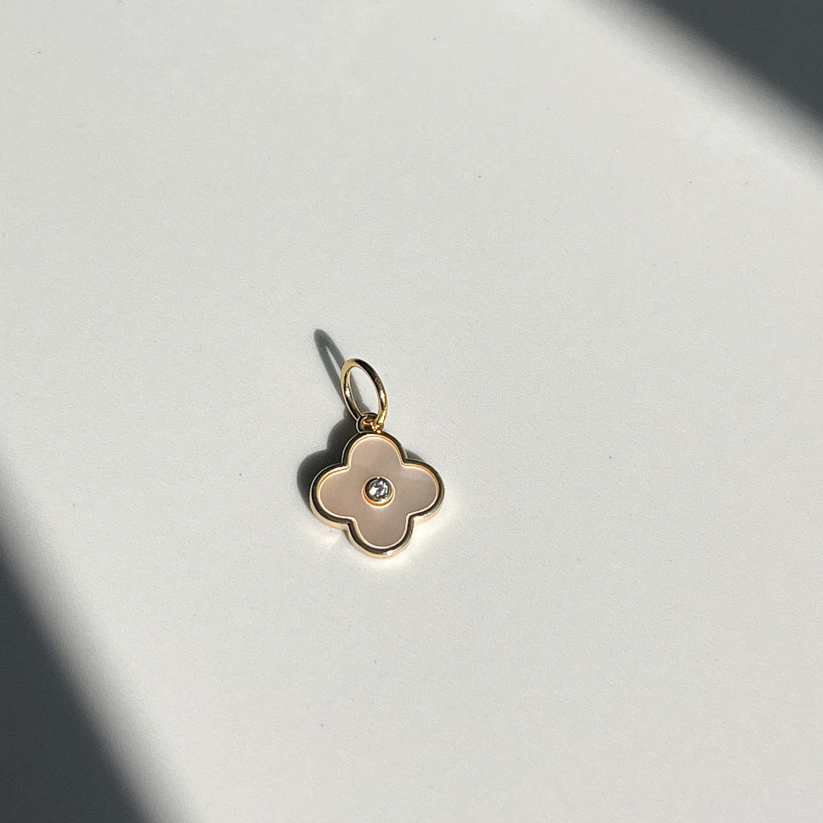 Mother of Pearl Mini Clover Charm