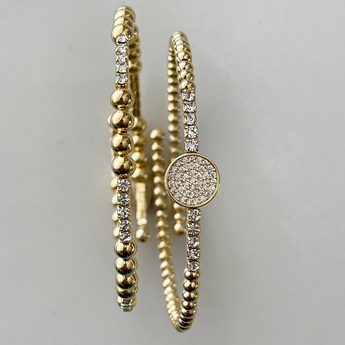 Isla Pavé Bauble Wrap Bracelet