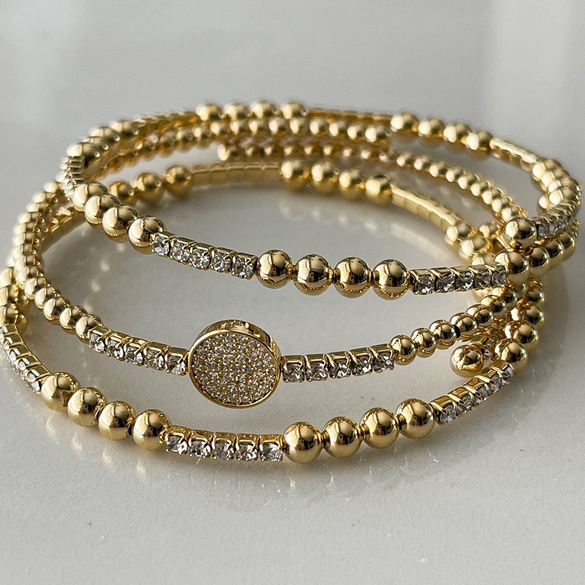 Isla Pavé Bauble Wrap Bracelet