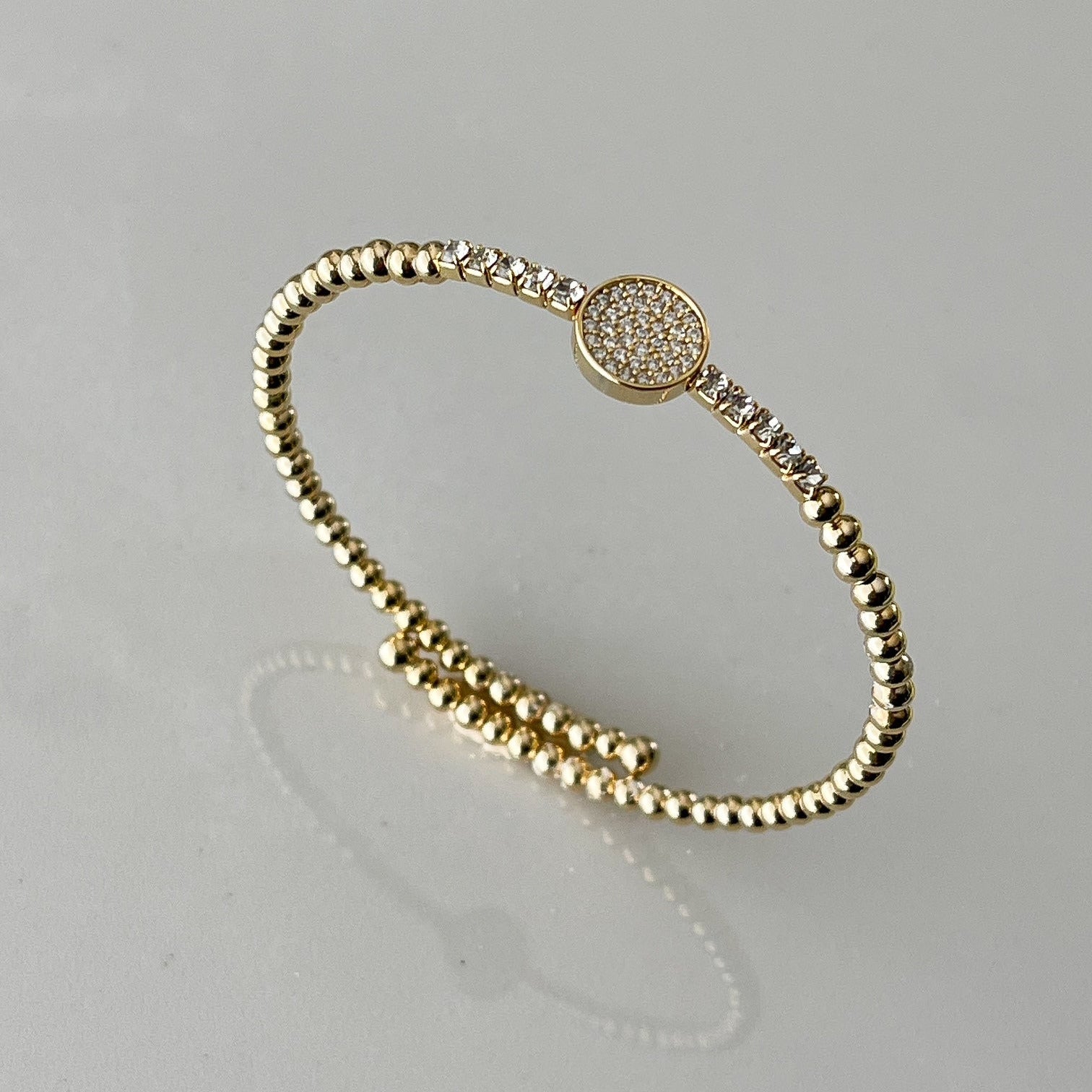 Isla Pavé Circle Wrap Bracelet - Idalia Baudo Jewelry