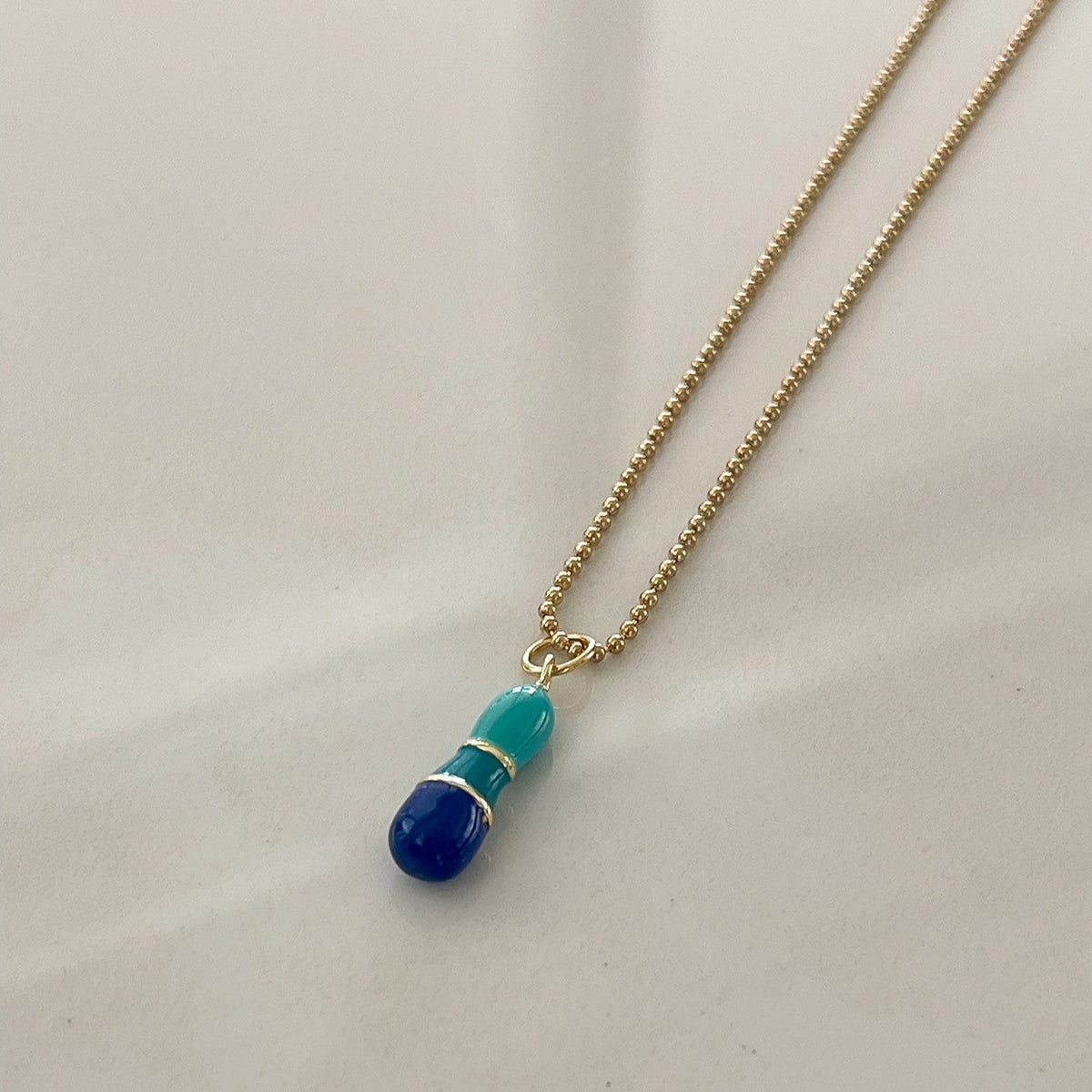 I Intial Charm Letter Necklace