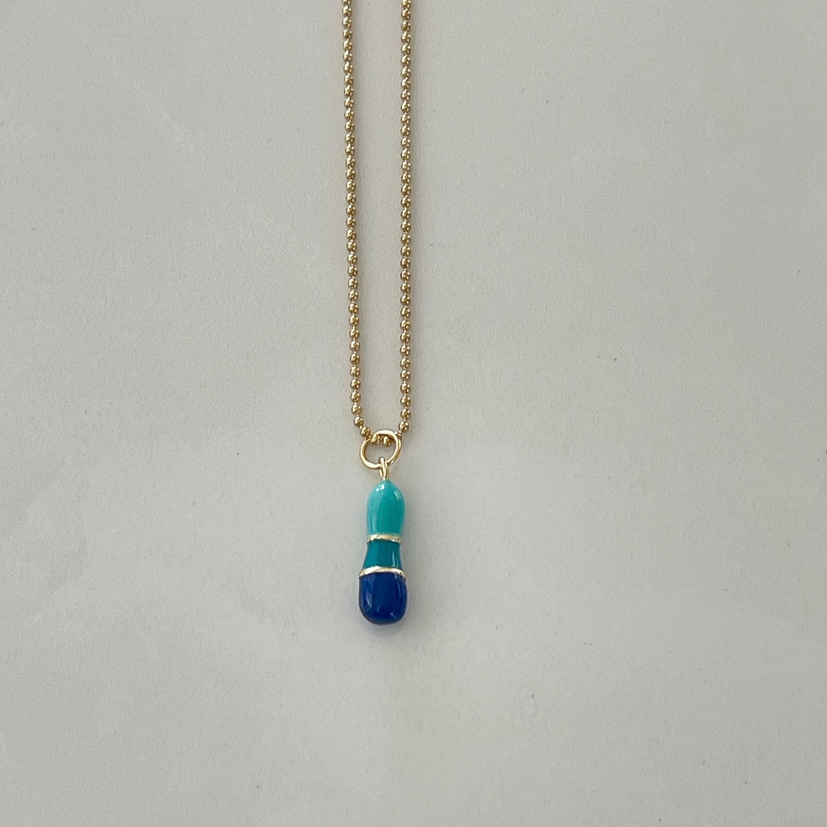 I Intial Charm Letter Necklace