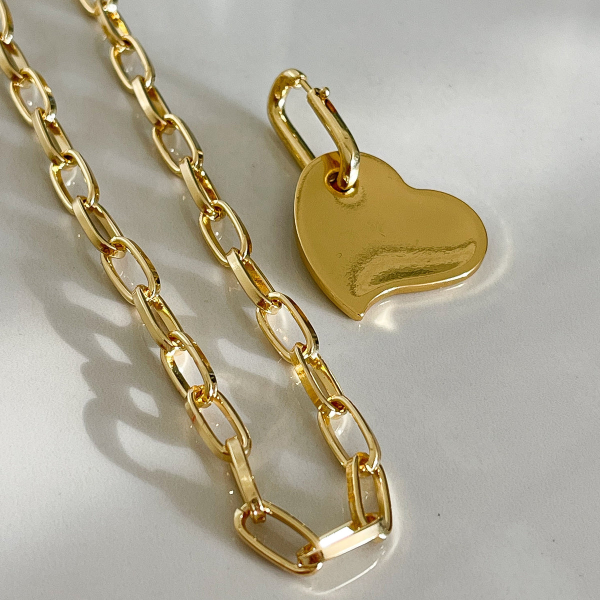 Love At First Sight Heart Charm Necklace