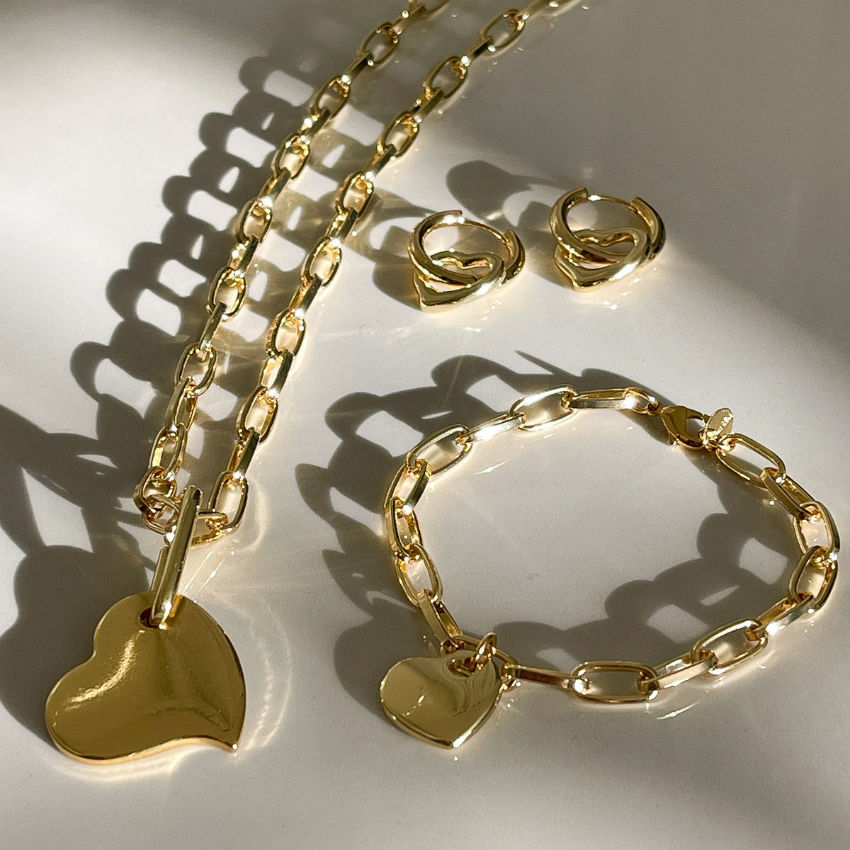 Love At First Sight Heart Charm Necklace