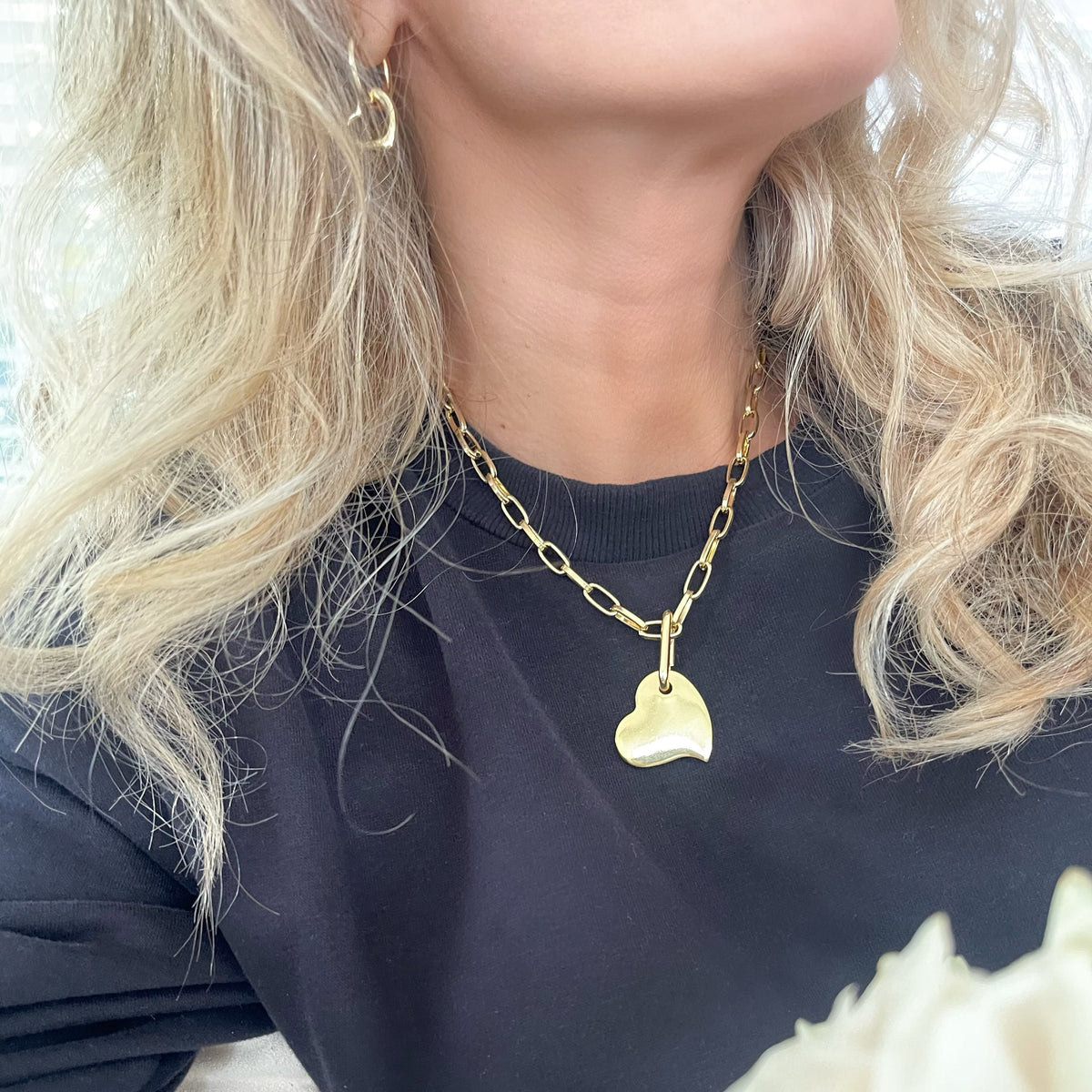 Love At First Sight Heart Charm Necklace