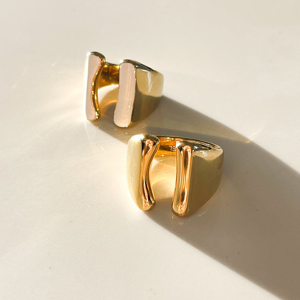 Kate Ring | White Enamel