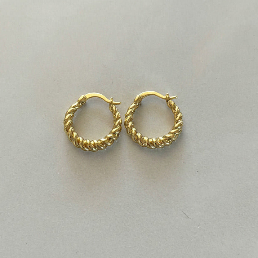 Kai Pearl Drop Hoop Earrings