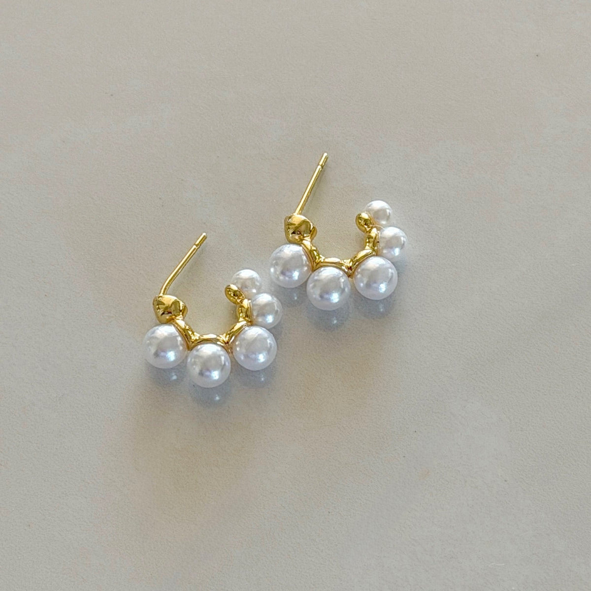 Kai Mini Hoop Pearl Earrings