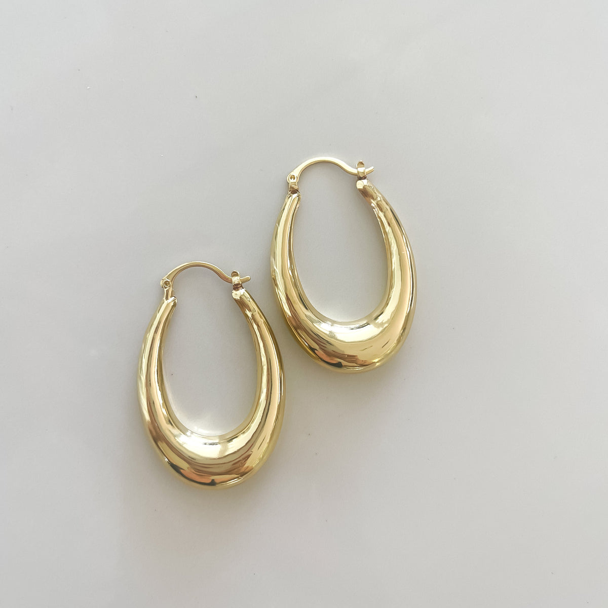 Kaia Oval Hoop Earrings