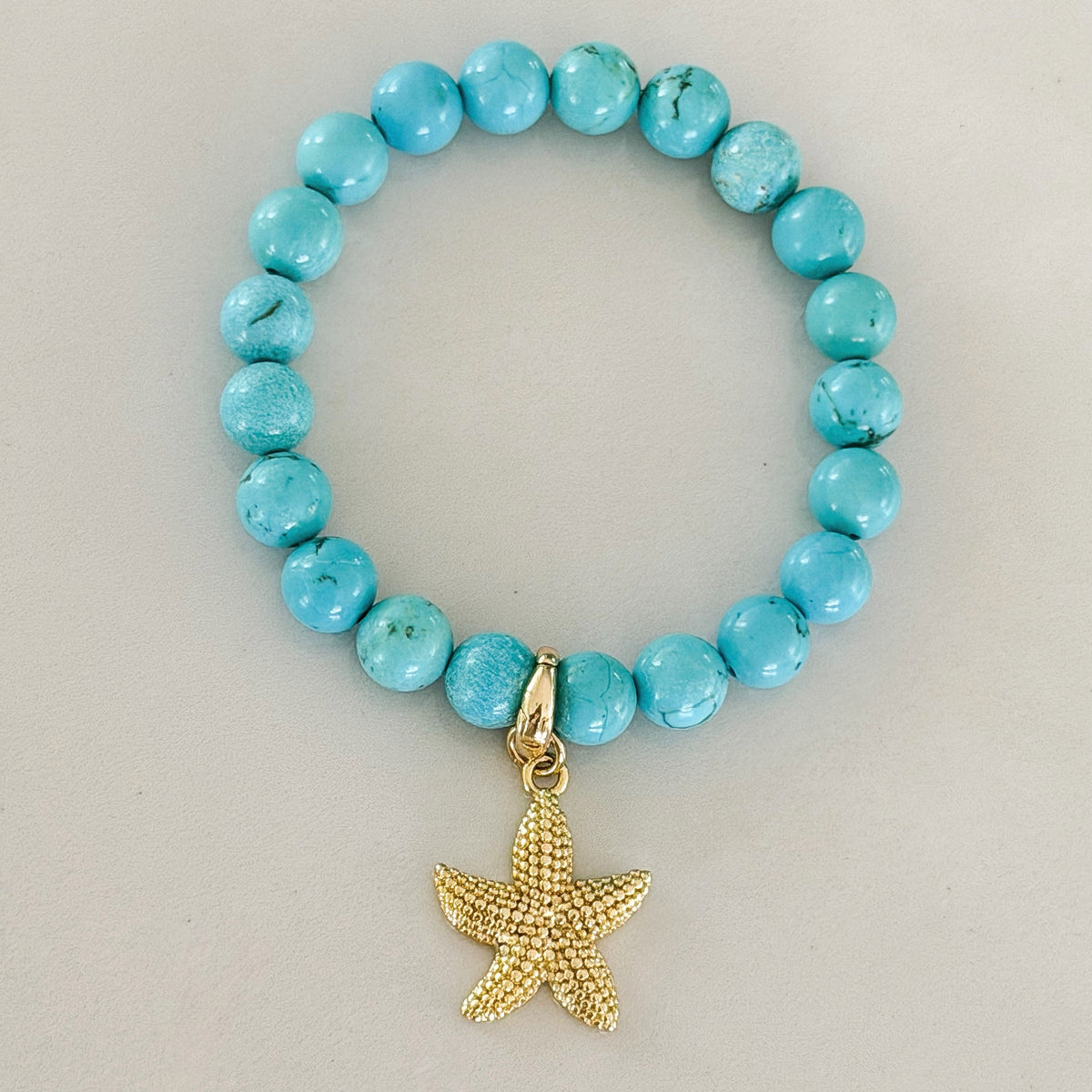 Kali Starfish Natural Turquoise Bracelet