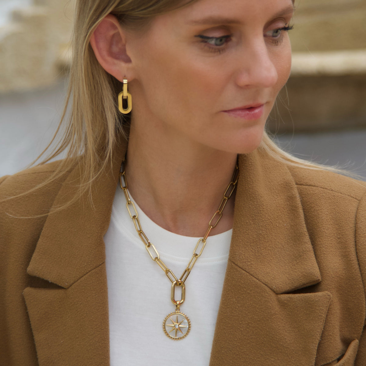 North Star Medallion Necklace
