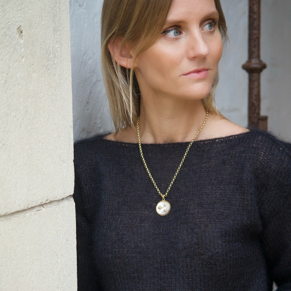 Wish Upon A Star Medallion Necklace