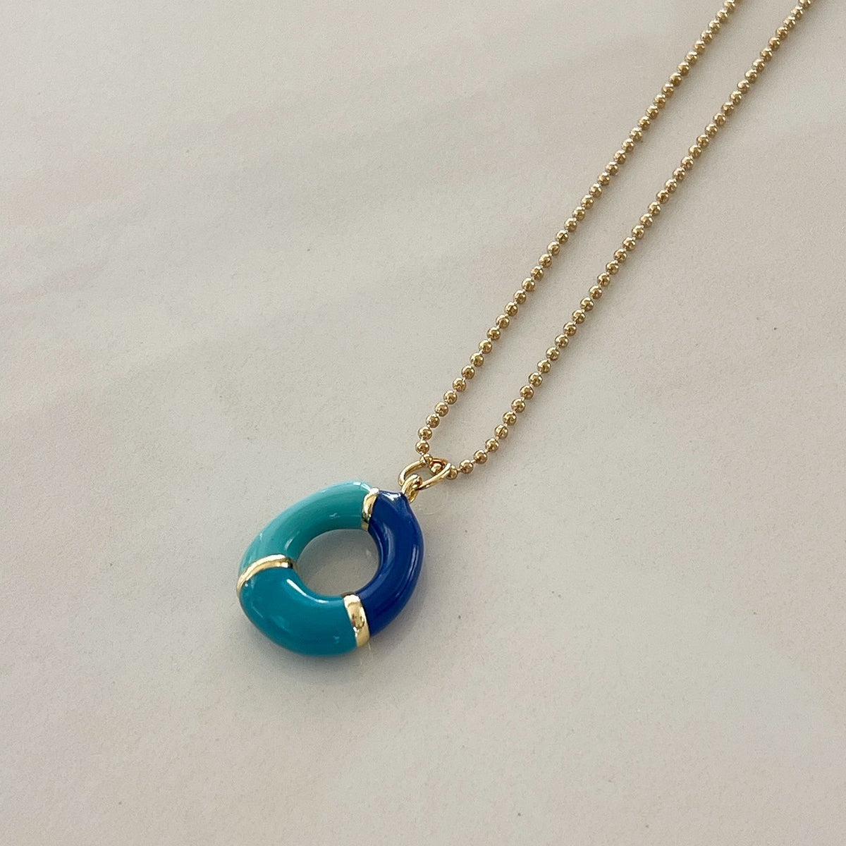 O Intial Charm Letter Necklace