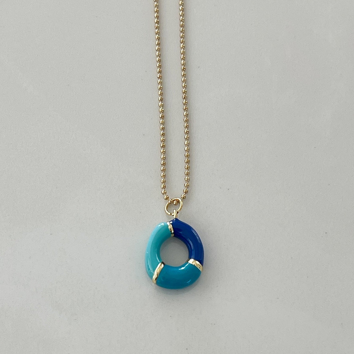 O Intial Charm Letter Necklace