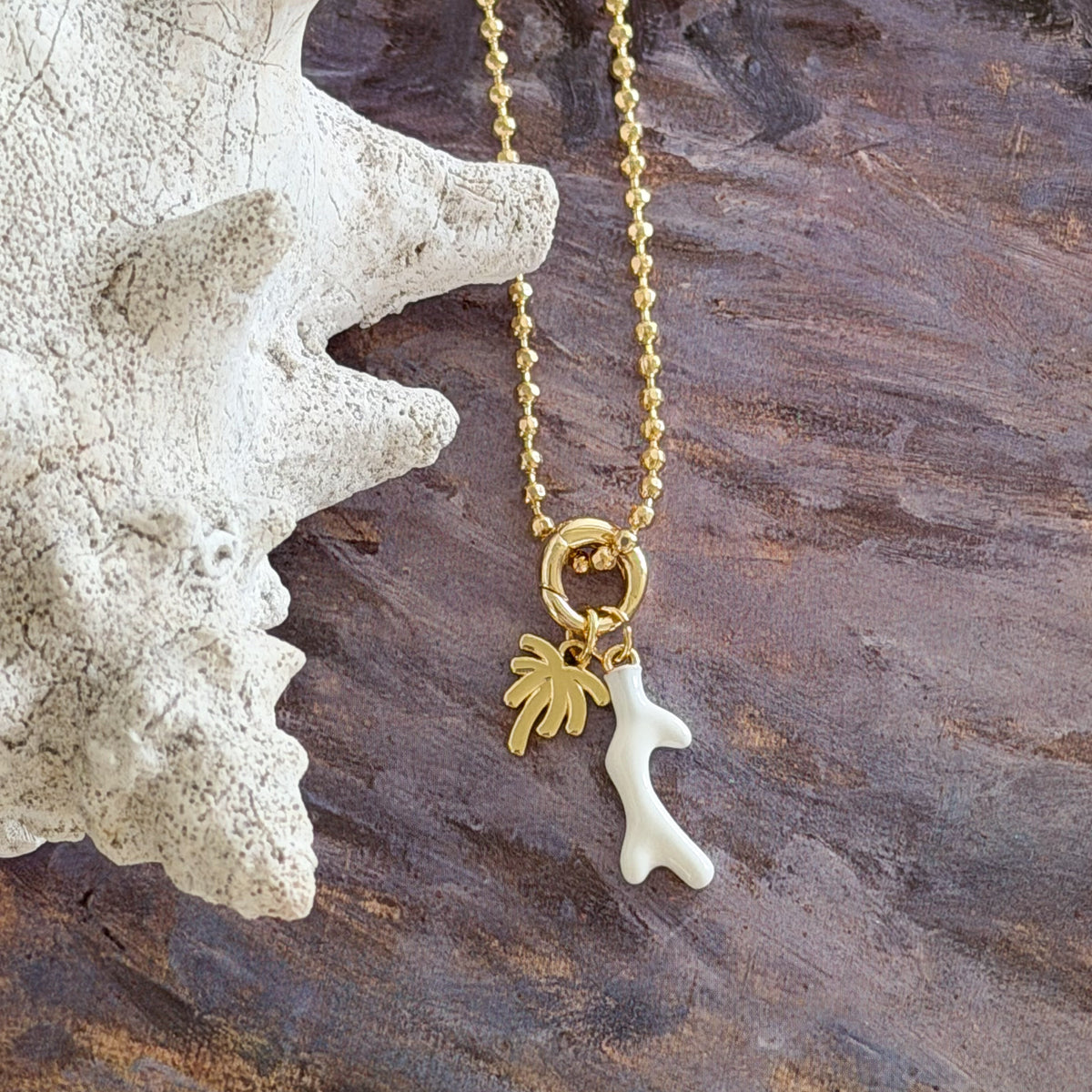Palm Reef Charm Necklace