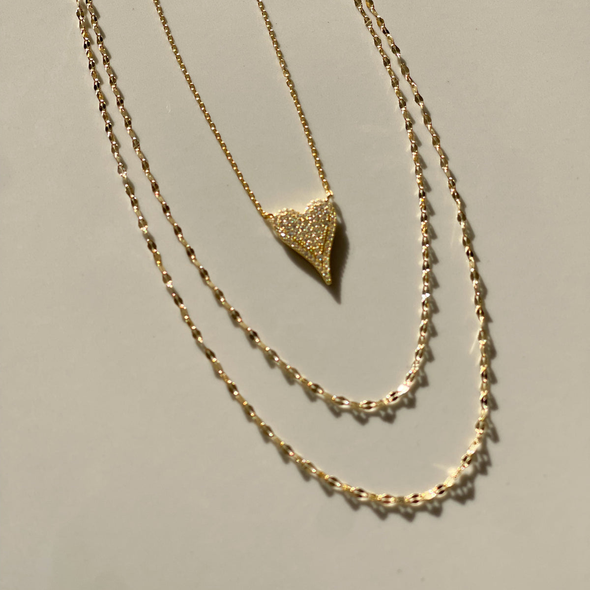 Halo Double Strand Necklace | Gold