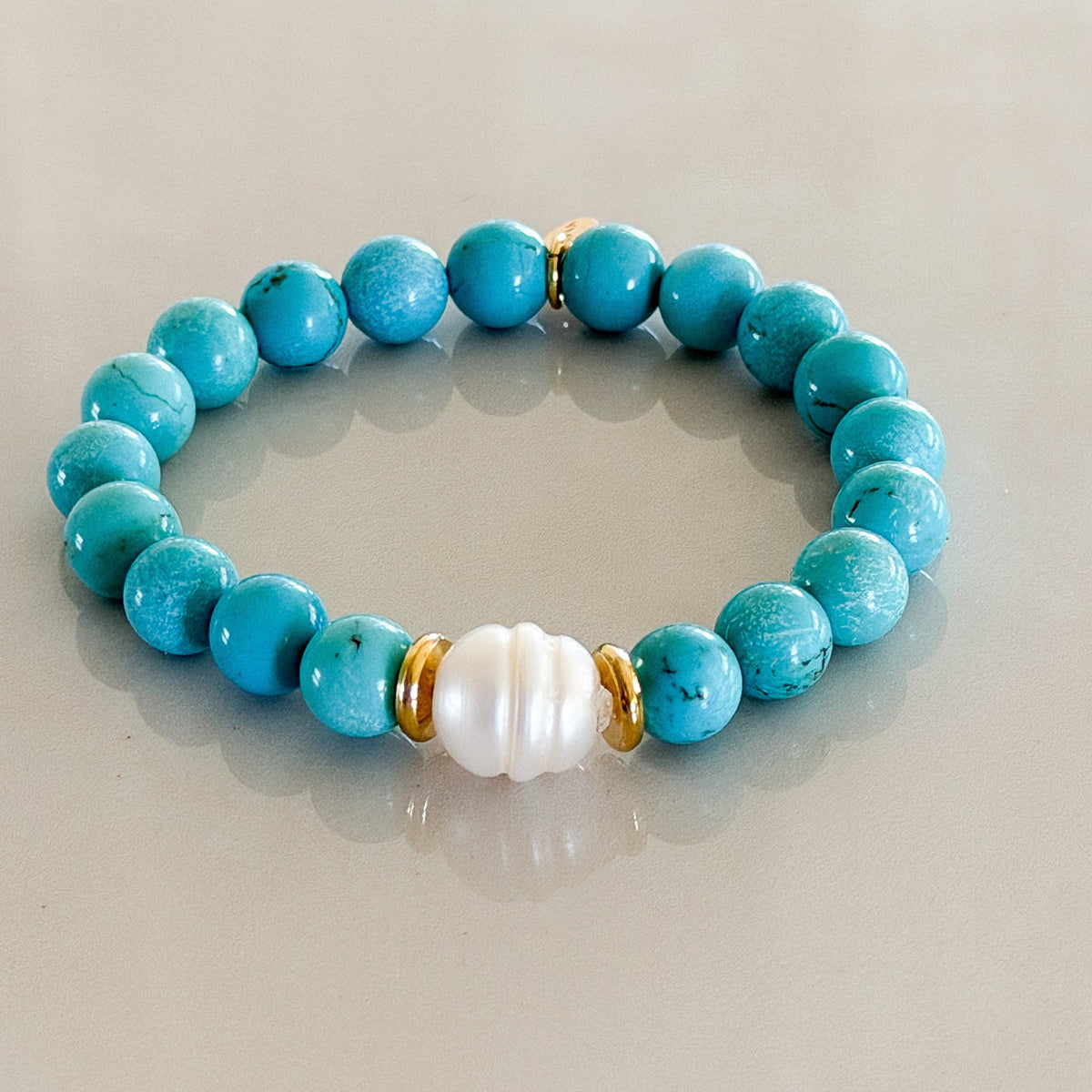 Kali Pearl Natural Turquoise Bracelet