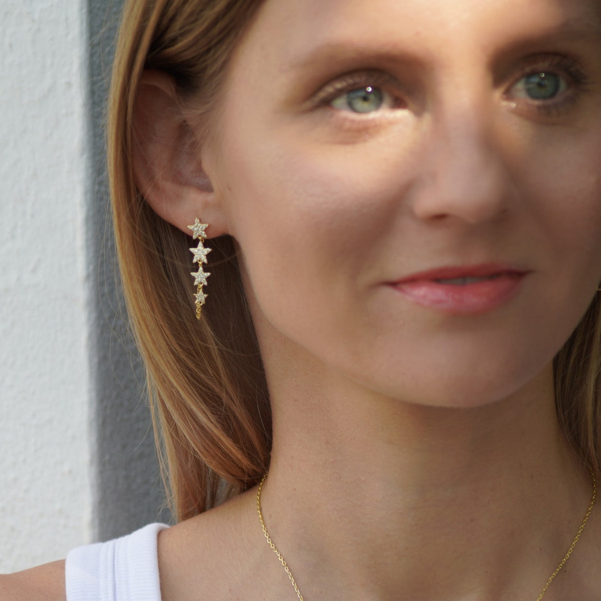 Wish Upon A Star Earrings | Gold